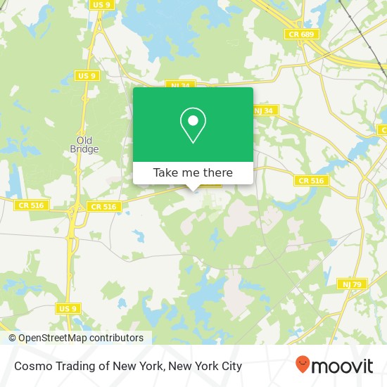 Mapa de Cosmo Trading of New York