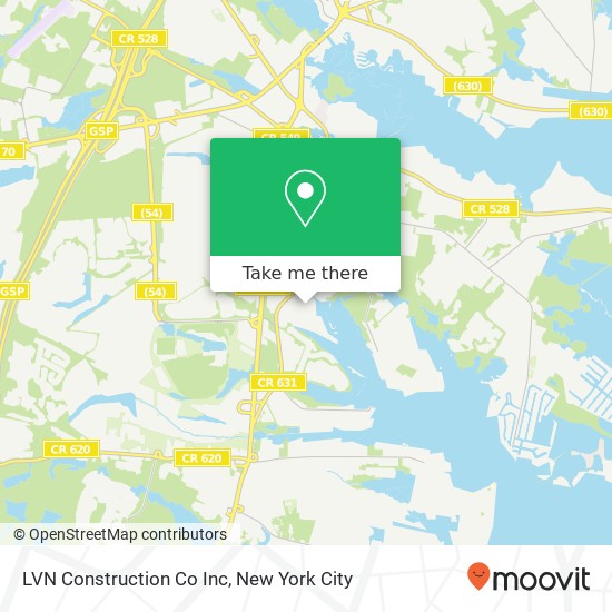 LVN Construction Co Inc map