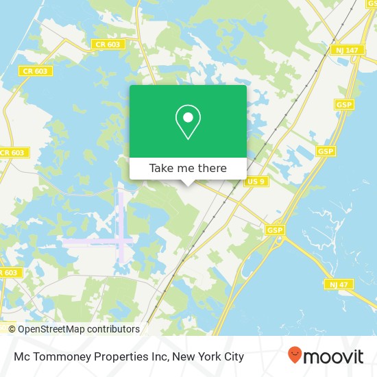 Mc Tommoney Properties Inc map