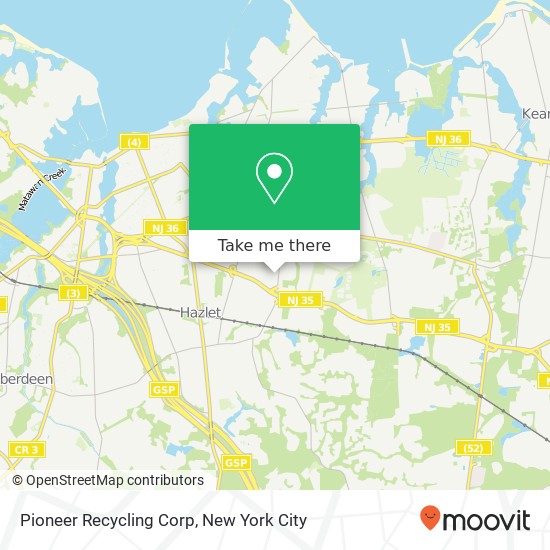 Pioneer Recycling Corp map