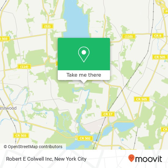 Robert E Colwell Inc map
