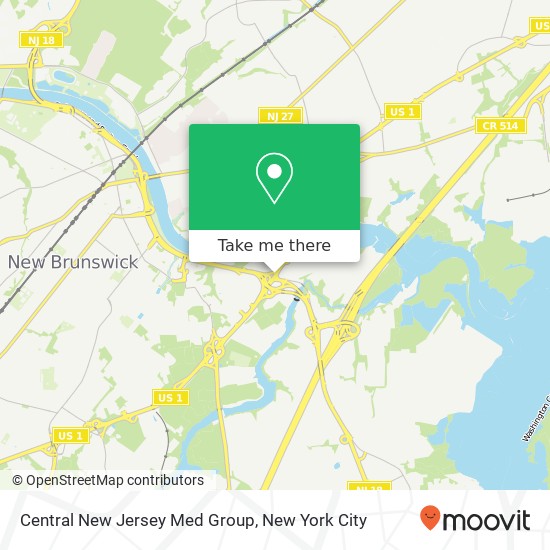 Mapa de Central New Jersey Med Group