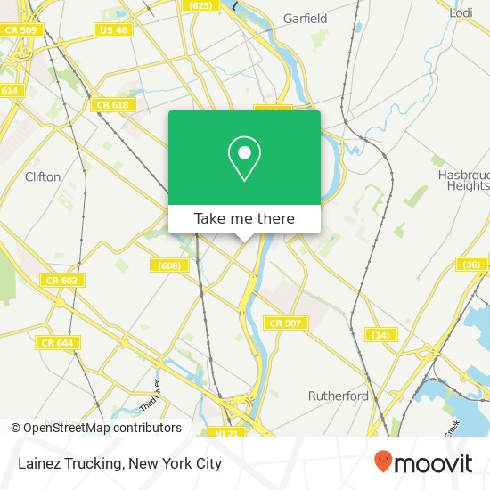 Lainez Trucking map