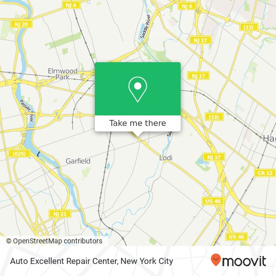 Auto Excellent Repair Center map