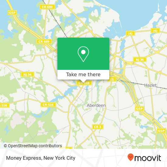 Money Express map