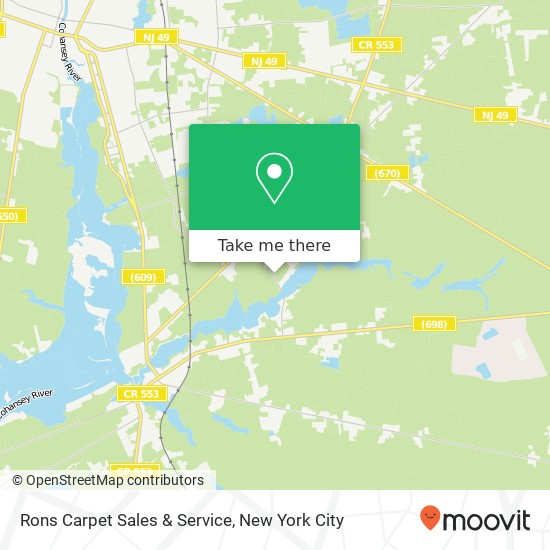 Rons Carpet Sales & Service map