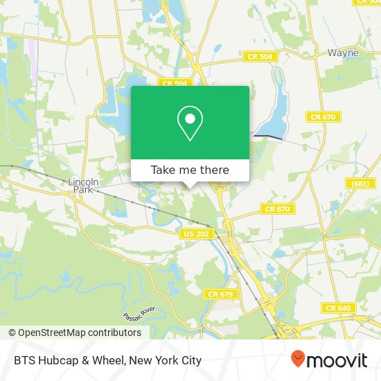 Mapa de BTS Hubcap & Wheel