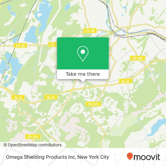 Omega Shielding Products Inc map