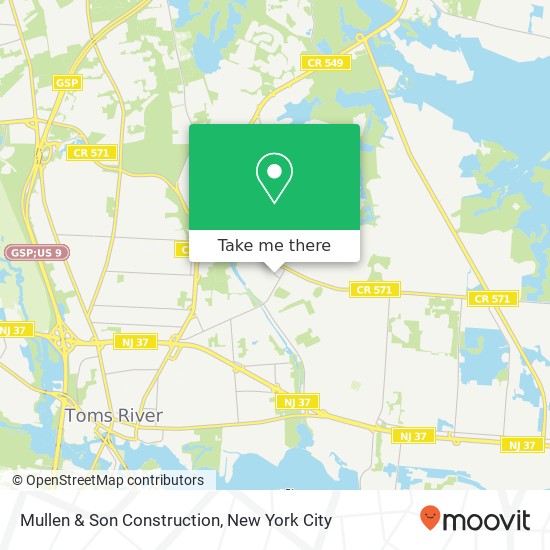 Mullen & Son Construction map