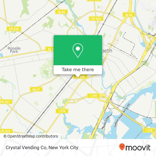 Mapa de Crystal Vending Co