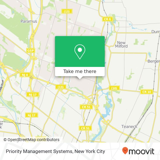 Priority Management Systems map