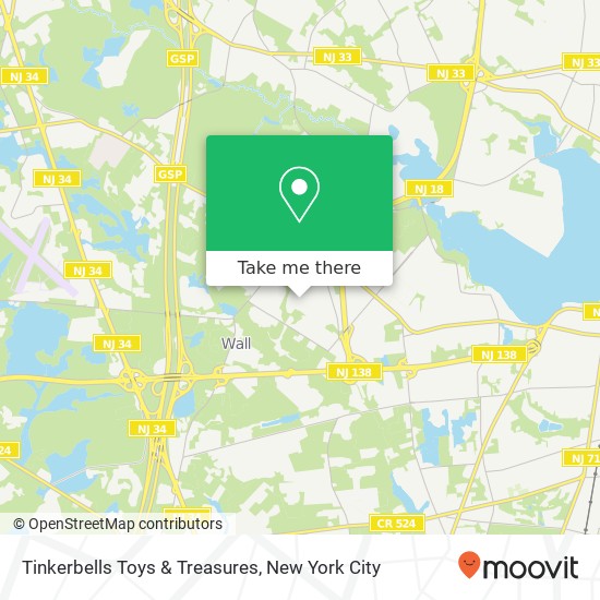 Mapa de Tinkerbells Toys & Treasures