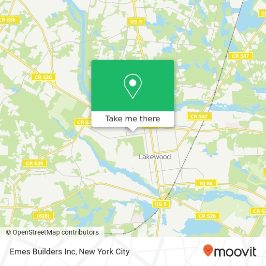 Emes Builders Inc map