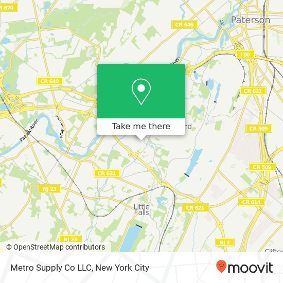 Mapa de Metro Supply Co LLC