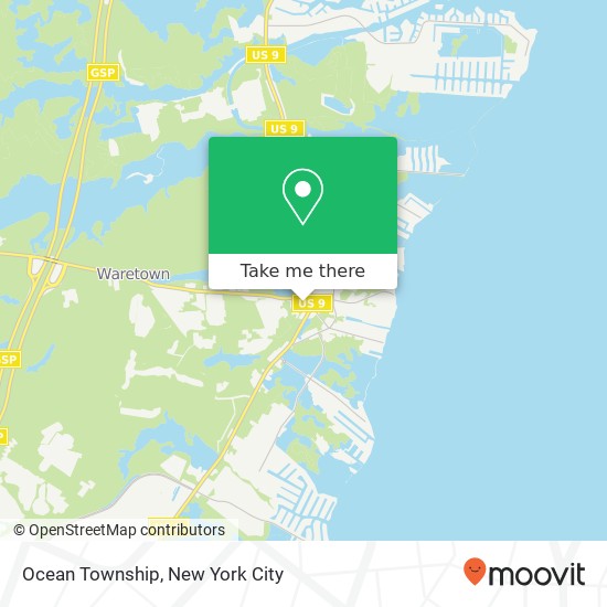 Mapa de Ocean Township