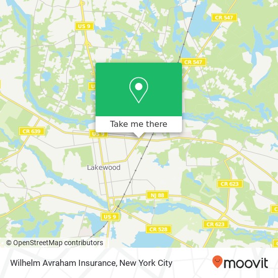 Mapa de Wilhelm Avraham Insurance