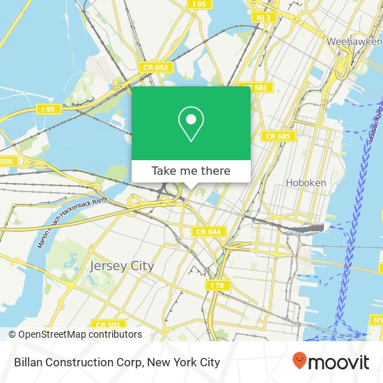 Billan Construction Corp map