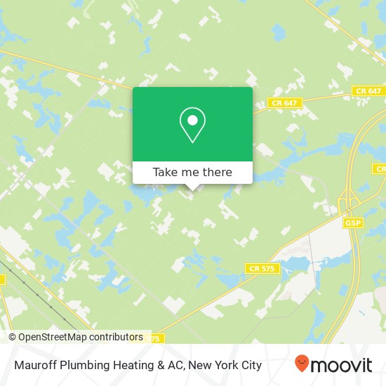 Mapa de Mauroff Plumbing Heating & AC