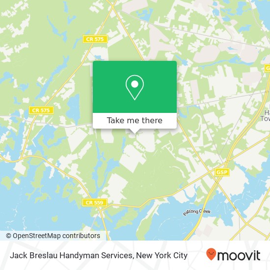 Jack Breslau Handyman Services map