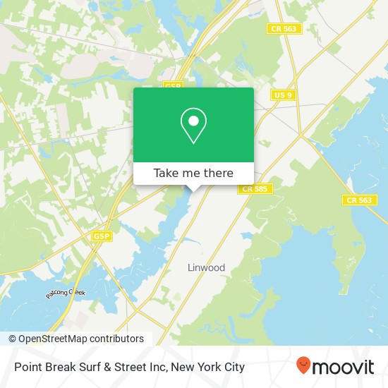 Point Break Surf & Street Inc map