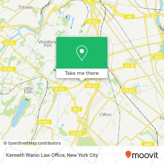 Mapa de Kenneth Wanio Law Office