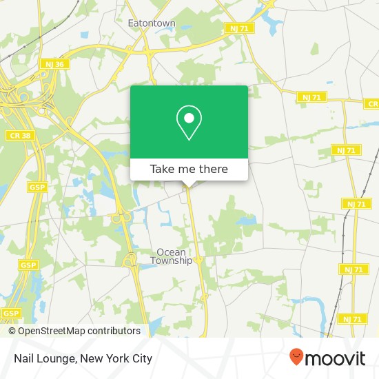 Nail Lounge map