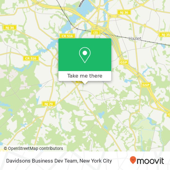 Davidsons Business Dev Team map