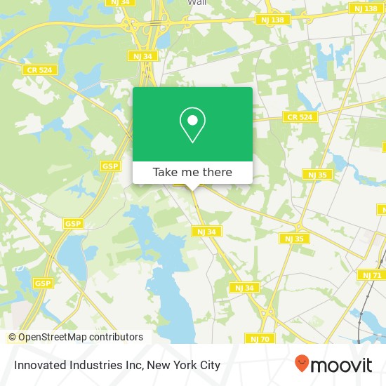 Mapa de Innovated Industries Inc
