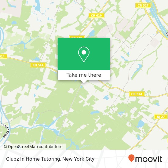 Clubz In Home Tutoring map