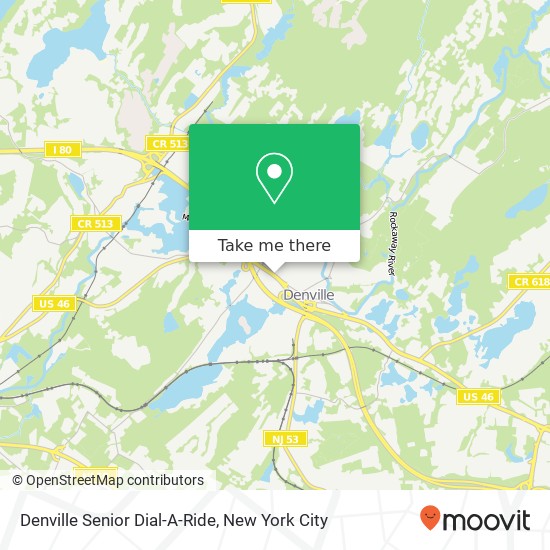 Mapa de Denville Senior Dial-A-Ride