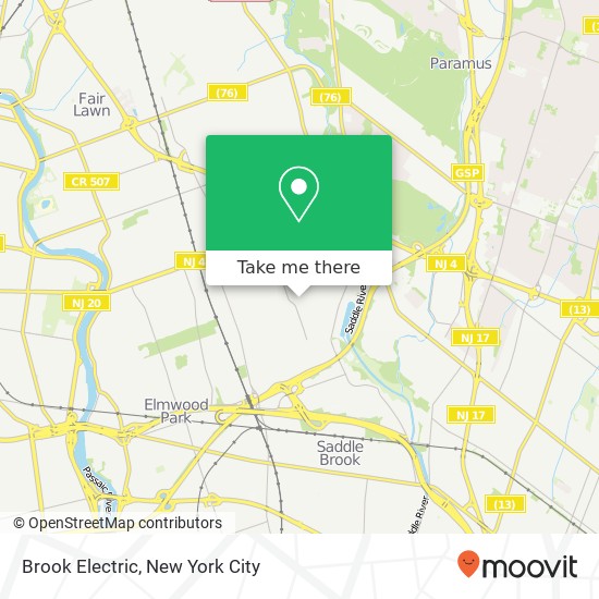 Brook Electric map