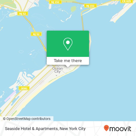 Mapa de Seaside Hotel & Apartments