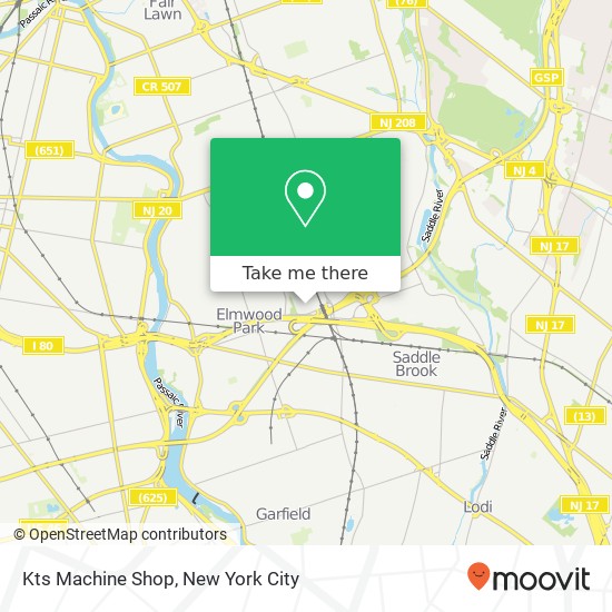 Mapa de Kts Machine Shop