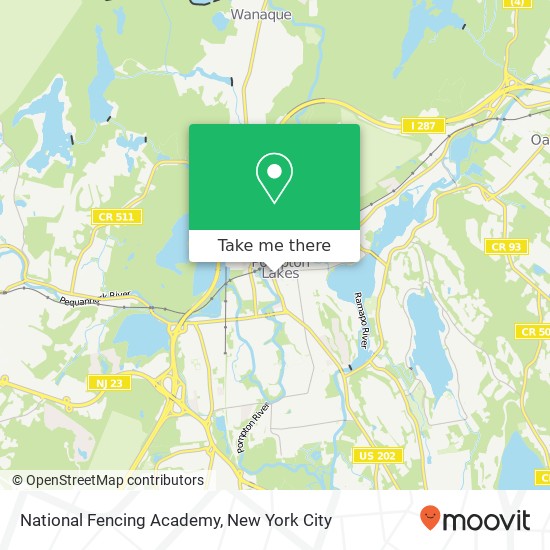 National Fencing Academy map