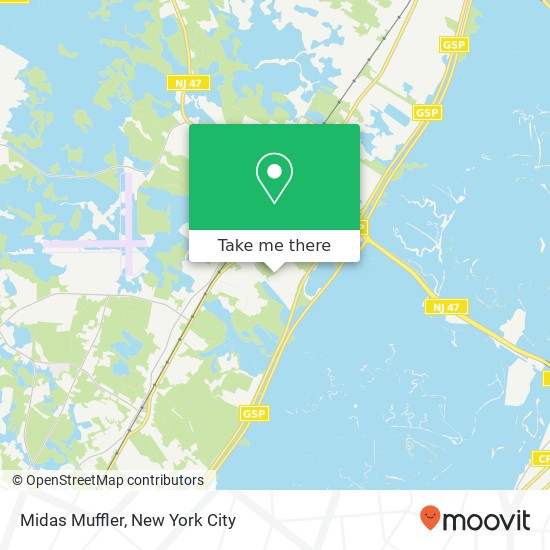 Midas Muffler map