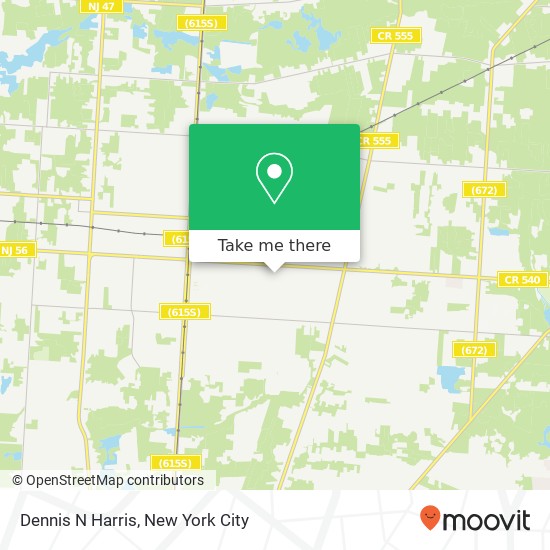 Dennis N Harris map