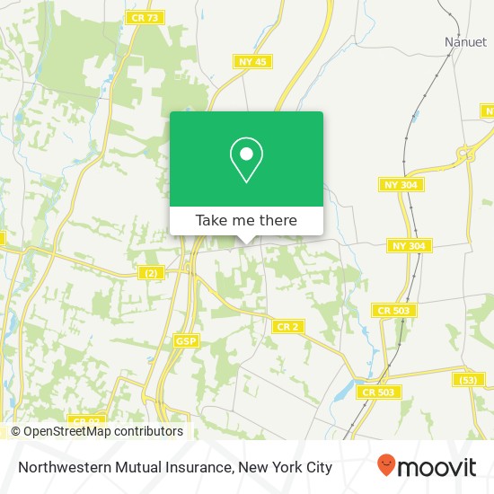 Northwestern Mutual Insurance map