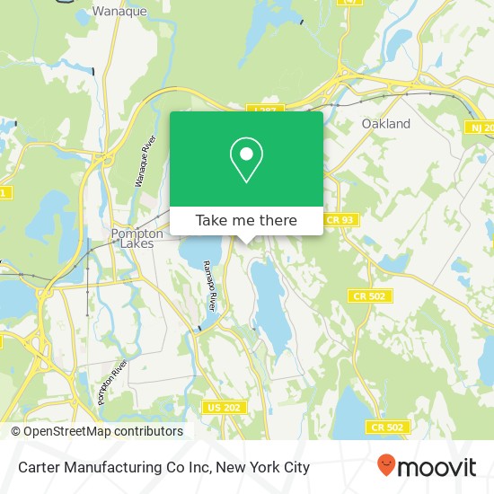 Carter Manufacturing Co Inc map