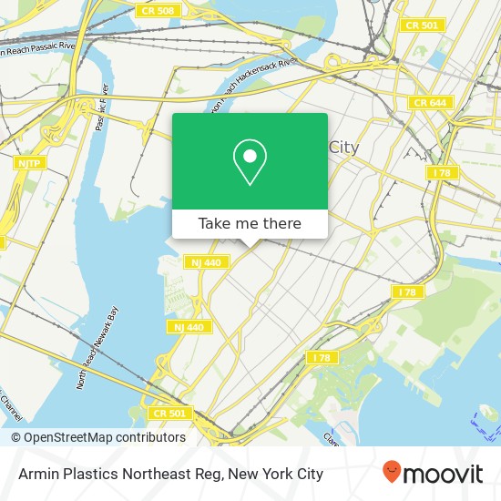 Armin Plastics Northeast Reg map