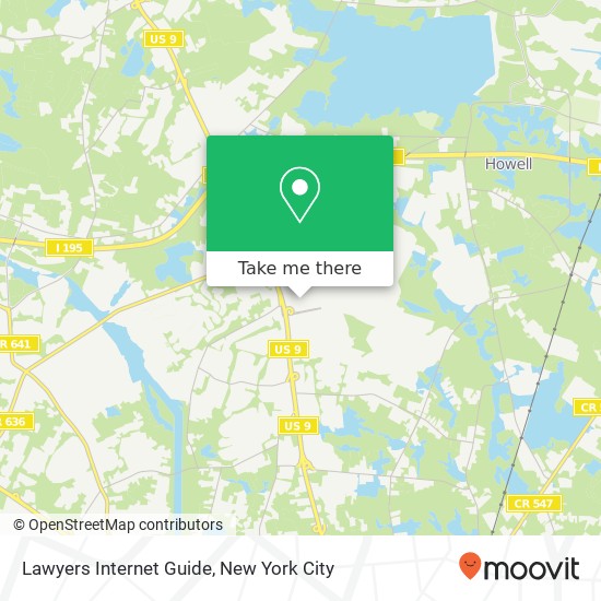 Lawyers Internet Guide map