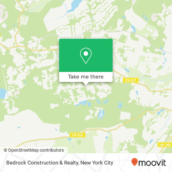 Bedrock Construction & Realty map