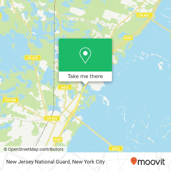 Mapa de New Jersey National Guard