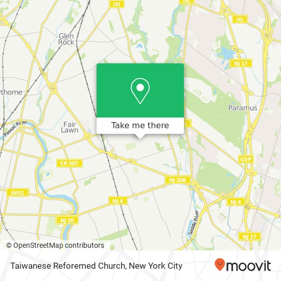 Mapa de Taiwanese Reforemed Church