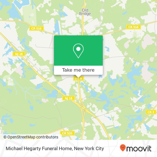 Michael Hegarty Funeral Home map