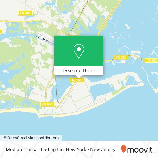 Mapa de Medlab Clinical Testing Inc