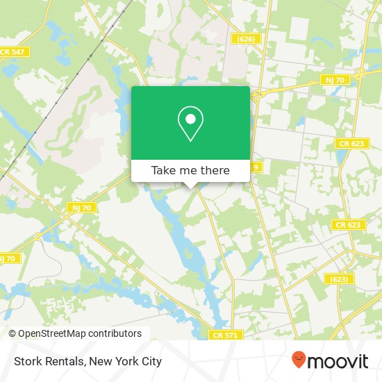 Mapa de Stork Rentals