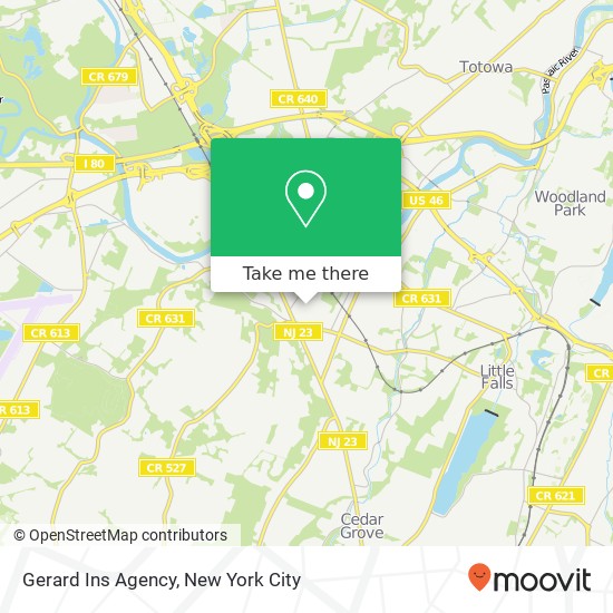 Gerard Ins Agency map