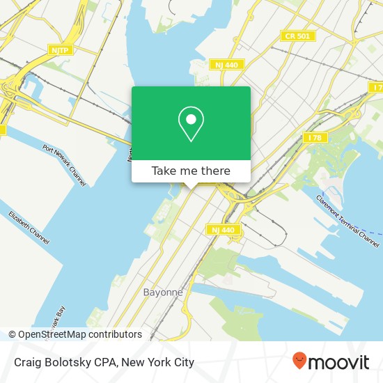 Craig Bolotsky CPA map