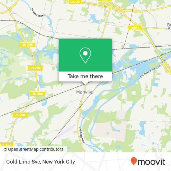 Gold Limo Svc map