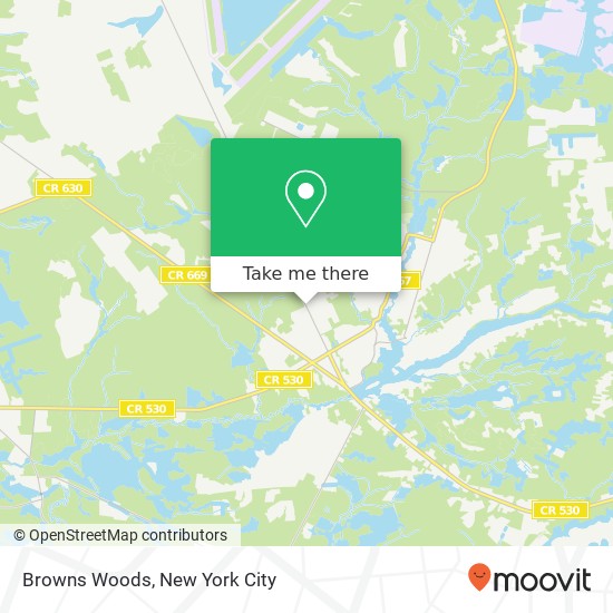 Mapa de Browns Woods